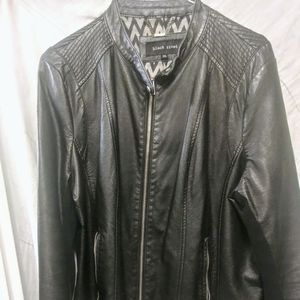 Leather coat